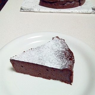 しっとり☆濃厚☆豆腐のヘルシーチョコレートケーキ